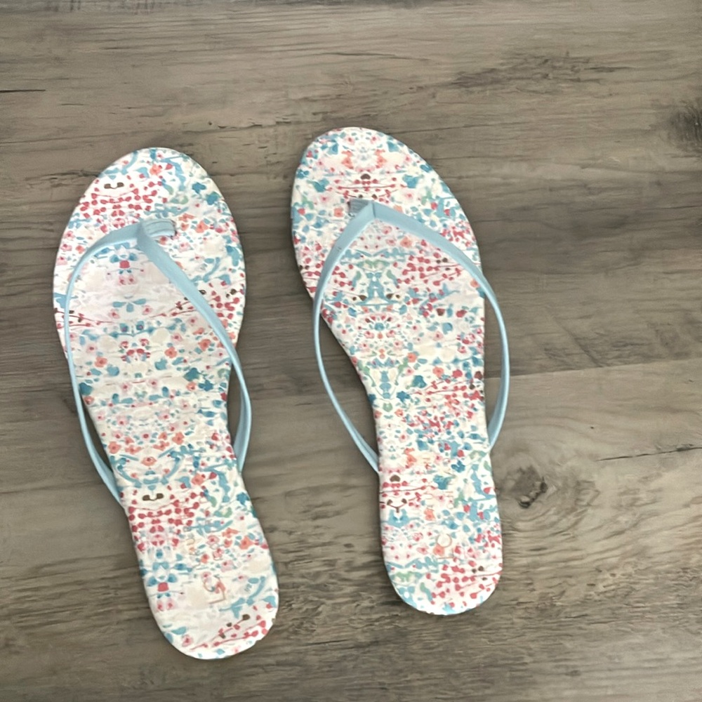 LC LAUREN CONRAD Floral Women's Sandals 8